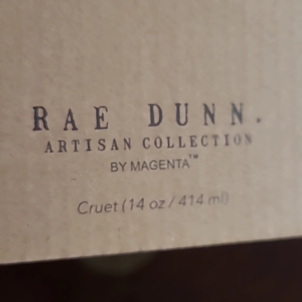 Rae Dunn Oil & Vinegar Cruet Set